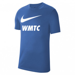 Nike Team Club 20 Swoosh Tee (M) Royal Blue-White