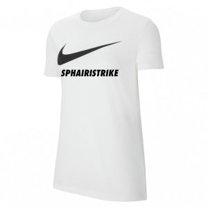 Nike Womens Team Club 20 Swoosh Tee (W) White-Black