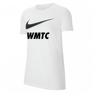 Nike Womens Team Club 20 Swoosh Tee (W) White-Black