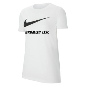 Nike Womens Team Club 20 Swoosh Tee (W) White-Black