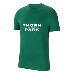 Nike Team Club 20 Cotton T-Shirt (M) Pine Green-White