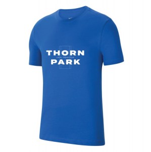 Nike Team Club 20 Cotton T-Shirt (M) Royal Blue-White