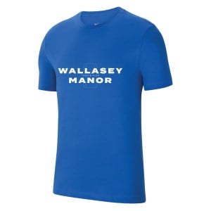 Nike Team Club 20 Cotton T-Shirt (M) Royal Blue-White