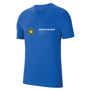Nike Team Club 20 Cotton T-Shirt (M) Royal Blue-White