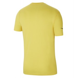 Nike Team Club 20 Cotton T-Shirt (M) Tour Yellow-Black