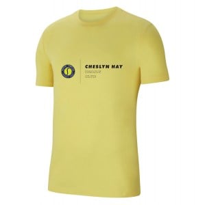 Nike Team Club 20 Cotton T-Shirt (M) Tour Yellow-Black