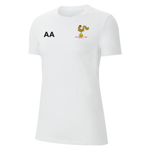 Nike Womens Team Club 20 Cotton T-Shirt (W) White-Black