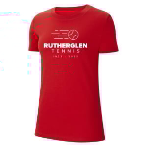 Nike Womens Team Club 20 Cotton T-Shirt (W) University Red-White