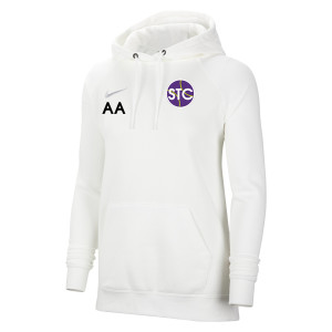 Nike Womens Team Club 20 Hoodie (W) White-White-Wolf Grey