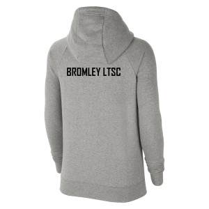 Nike Womens Team Club 20 Full-Zip Hoodie (W) Dark Grey Heather-Black-Black