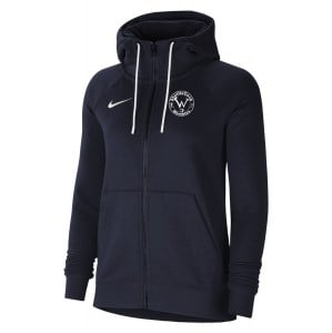 Nike Womens Team Club 20 Full-Zip Hoodie (W) Obsidian-White-White