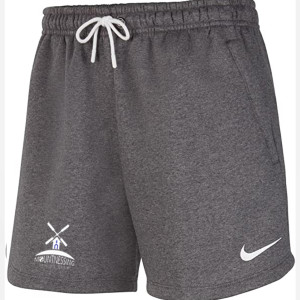 Nike Womens Team Club 20 Fleece Shorts (W) Charcoal Heather-White-White