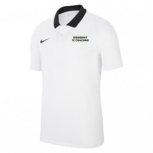 Nike Dri-FIT Park Poly Cotton Polo (M) White-Black-Black