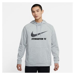 Nike Swoosh Pullover Hoodie Dark Grey Heather-Black