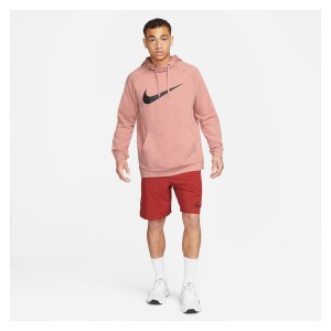 Nike Swoosh Pullover Hoodie Rust Pink-Black