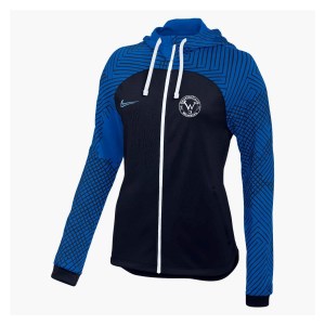 Nike Womens Strike Full Zip Track Hoodie (W) Obsidian-Royal Blue-White