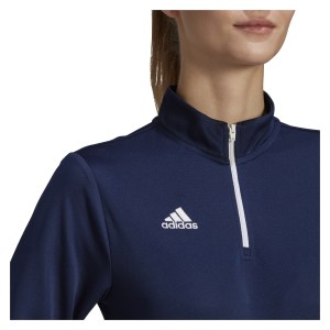 adidas Womens Entrada 22 1/4 Zip Training Top (W) Team Navy Blue