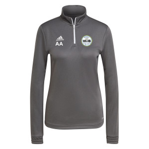 adidas Womens Entrada 22 1/4 Zip Training Top (W) Team Grey Four