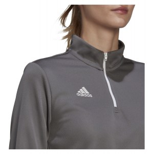 adidas Womens Entrada 22 1/4 Zip Training Top (W) Team Grey Four