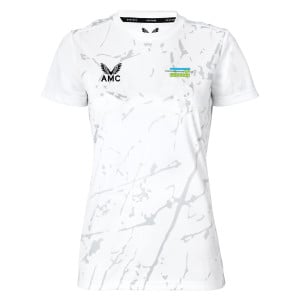 Castore Womens SS Training Printed Tee (W) White-Arctic Ice