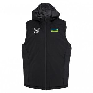 Castore Padded Gilet With Hood Black