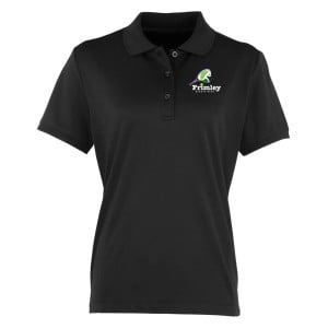 Womens Coolchecker pique polo (W) Black