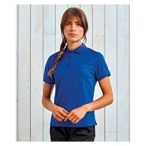 Womens Coolchecker pique polo (W) Royal