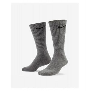 Nike Everyday Cushioned Training Crew Socks (6 Pairs) Grey-Black