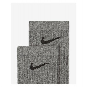 Nike Everyday Cushioned Training Crew Socks (6 Pairs) Grey-Black