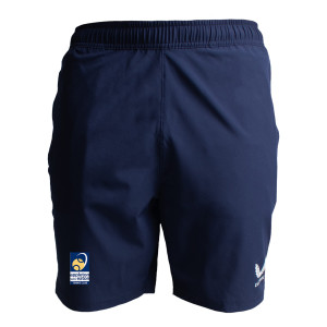 Castore Womens Woven Training Shorts (Zip Pockets) (W) Navy-White