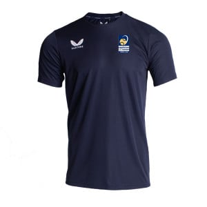 Castore Short Sleeve Training T-Shirt Navy-White