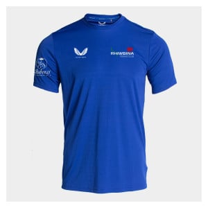 Castore Short Sleeve Training T-Shirt Royal Blue-White