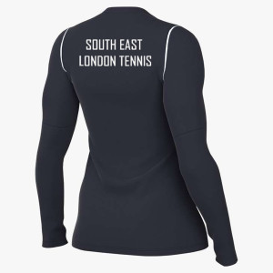Nike Womens Park 20 LS Crew Top (W) Obsidian-White-White