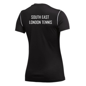 Nike Womens Dri-FIT Park 20 Short Sleeve Top (W) Black-White-White