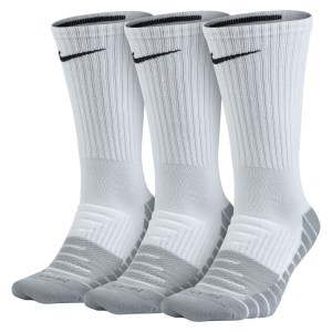 Nike Dry Cushion Crew Training Sock (3 Pair) White-Wolf Grey-Black