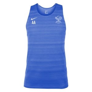 Zelus-Nike Dry Miler Mens Singlet - Royal Blue/White