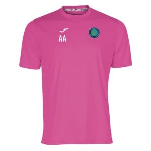 Joma Combi Short Sleeve Mens Performance Shirt - Raspberry