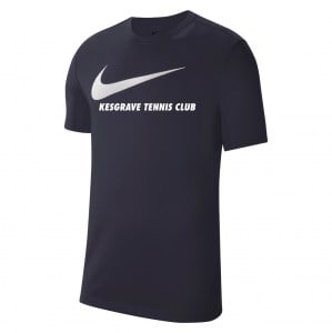 Nike Team Club 20 Swoosh Tee (M) - Obsidian/White