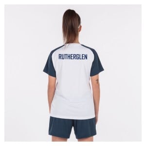 Joma Academy IV Short Sleeve Jersey (W) - White/Dark Navy