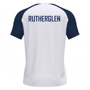 Joma Academy IV Short Sleeve Shirt (M) - White/Navy