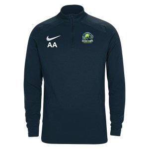 Zelus-Nike 1/4 Zip Midlayer - Obsidian/White