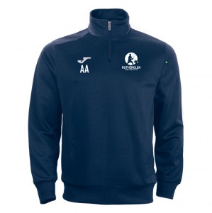 Joma Faraon 1/4 Zip Sweatshirt - Navy/White