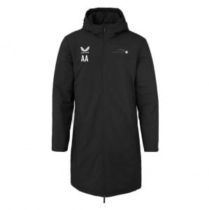 Castore Long Length Bench Jacket - Black/White