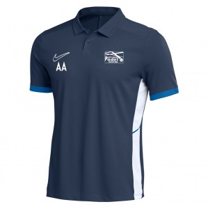 Nike Dri-FIT Academy 25 Polo - Obsidian/Royal Blue/White