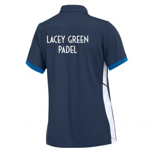 Nike Dri-FIT Academy 25 Polo (W) - Obsidian/Royal Blue/White