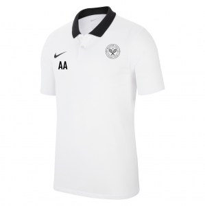 Nike Dri-FIT Park Poly Cotton Polo (M) - White/Black/Black