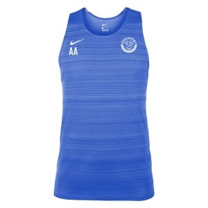 Zelus-Nike Dry Miler Mens Singlet - Royal Blue/White
