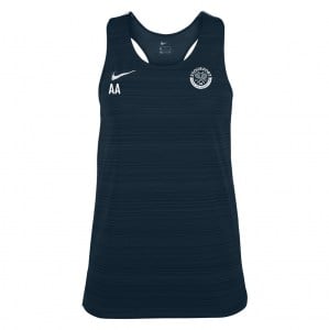 Zelus-Nike Dry Miler Singlet (W) - Obsidian/White