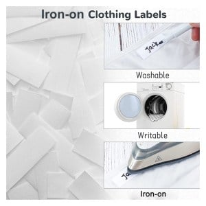 Iron On Name Labels (50) with Pen