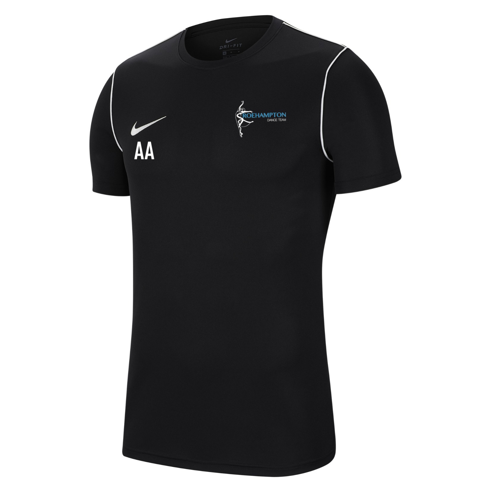 Nike Park 20 Short Sleeve Training Tee - Black/White/White